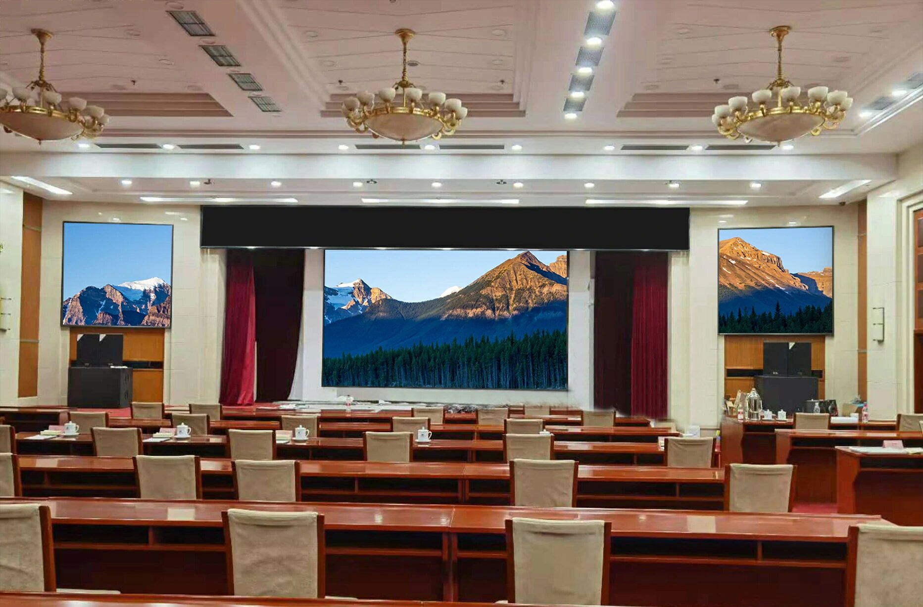 北京某部隊(duì)會議室大屏